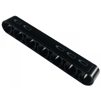 black technic liftarm thick 1 x 7 with dark bluish gray tread plate with 5 holes pattern model right side sticker - set 42126