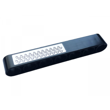 black technic liftarm thick 1 x 7 with silver tread plate pattern sticker - set 42108