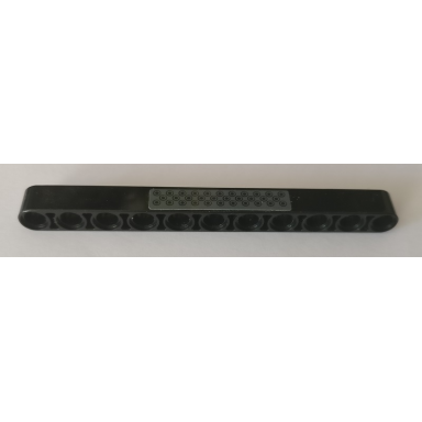 black technic liftarm thick 1 x 11 with medium black circles tread plate pattern sticker - set 42082