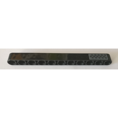 black technic liftarm thick 1 x 11 with small black circles tread plate pattern sticker - set 42082