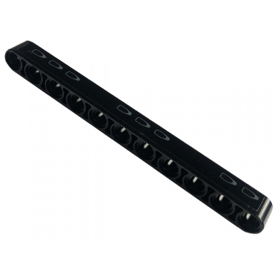 black technic liftarm thick 1 x 11 with dark bluish gray tread plate with 8 holes pattern model left side sticker - set 42126