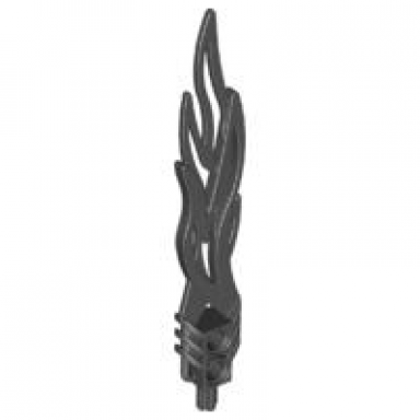 black bionicle weapon toa flame sword 2 x 12 with 2 pin holes