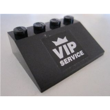 black slope 33 3 x 4 with vip service on black background pattern sticker - set 8495