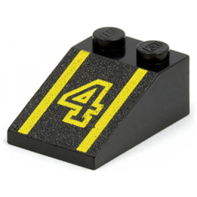 black slope 33 3 x 2 with number 4 pattern