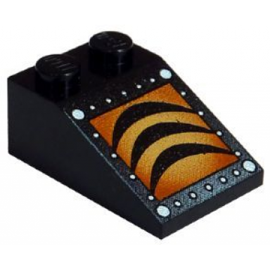 black slope 33 3 x 2 with stingrays 3 arcs and white dots pattern