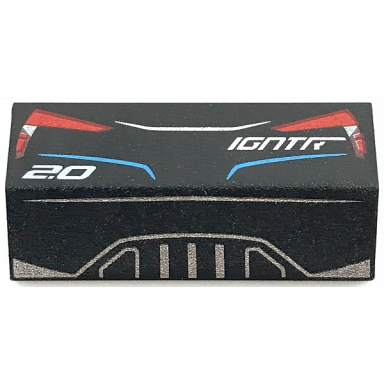 black slope 33 2 x 4 double with red taillights silver undercarriage and 2.0 pattern