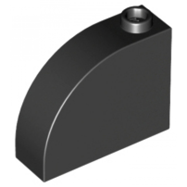 black slope curved 3 x 1 x 2 with hollow stud