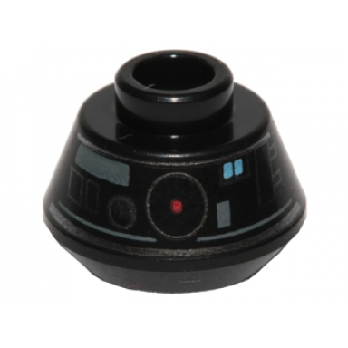 black cone 1 1 2 x 1 1 2 x 2 3 truncated with bb-9e droid pattern