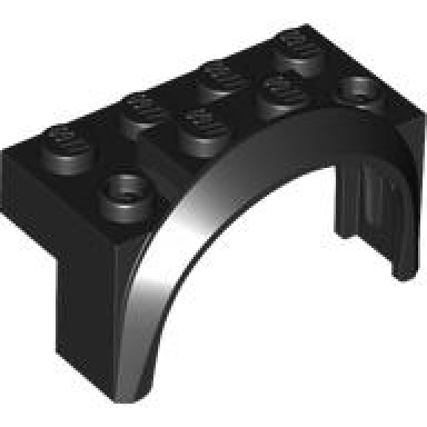 black vehicle mudguard 4 x 2 1 2 x 2 with arch round