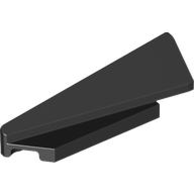 black wedge 5 x 1 x 1 1 3 with 4 x 1 base left