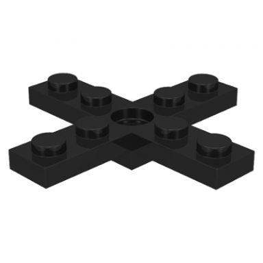 black propeller 4 blade 5 diameter 5 x 5 with center hole for rotor holder