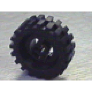 black wheel with split axle hole with black tire 30 x 10.5 offset tread 3482 2346