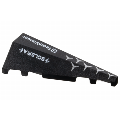 black wedge 5 x 2 right with silver mercedes logo repeating white teamviewer and solera pattern