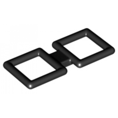 black bar 2 1 4 x 5 1 4 double squares brickheadz glasses square