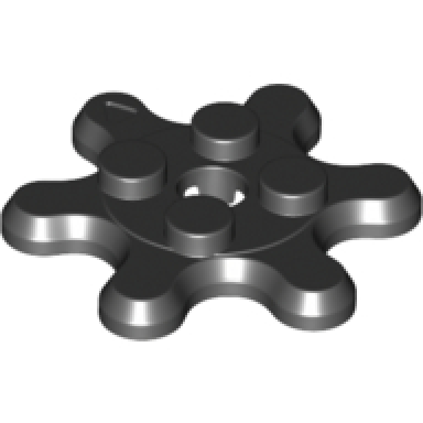 plate round 2 x 2 gear 6 tooth
