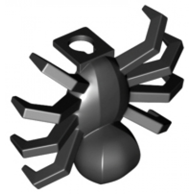 black minifigure costume spider with neck ring