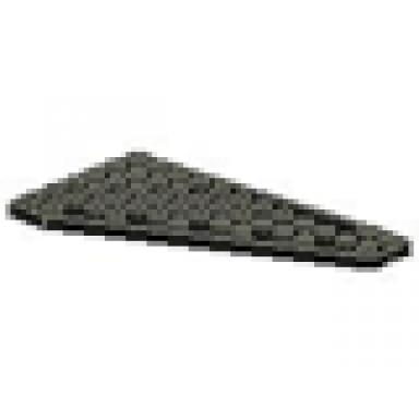 black wedge plate 7 x 12 wing left