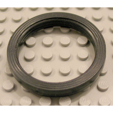 black tire smooth - large solid
