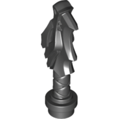 black minifigure weapon sword hilt with dragon head
