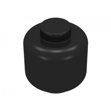 minifigure head plain - solid stud