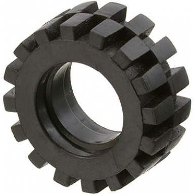 black tire 15mm d x 6mm offset tread small