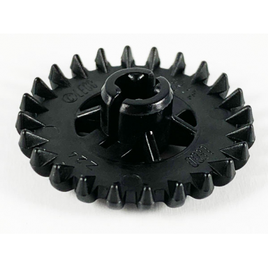 black technic gear 24 tooth crown - reinforced