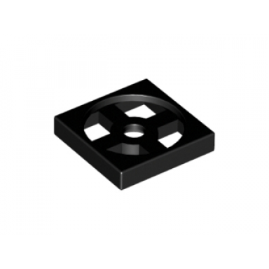 black turntable 2 x 2 plate base