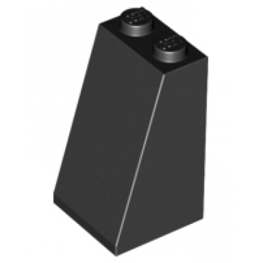 black slope 75 2 x 2 x 3 - solid studs