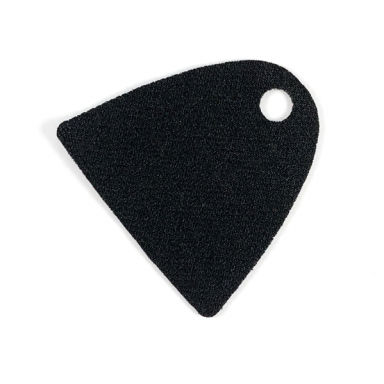 black minifigure cape cloth straight bottom with single top hole - spongy stretchable fabric