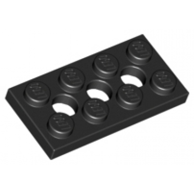 technic plate 2 x 4 with 3 holes