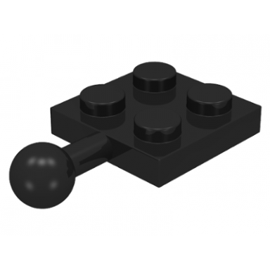 black plate modified 2 x 2 with tow ball