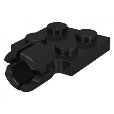 black plate modified 2 x 2 with tow ball socket short 4 slots