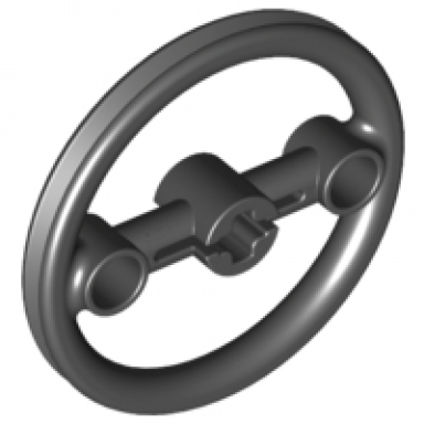 black technic steering pulley large