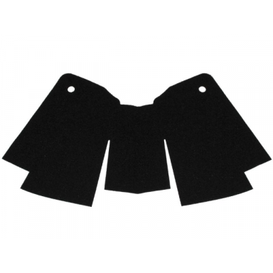 black cloth cape with 2 holes and 2 slits stepped large buildable figures