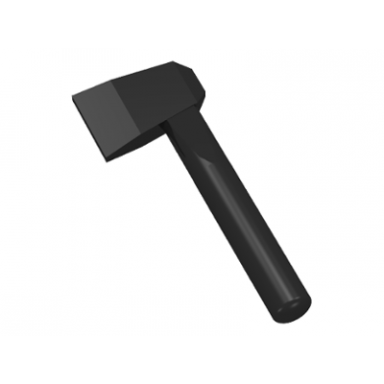 black minifigure utensil axe