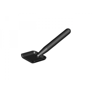 black minifigure utensil shovel spade - handle with round end