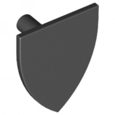 black minifigure shield triangular