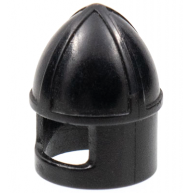 black minifigure headgear helmet castle with chin guard