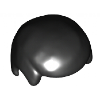 black minifigure hair male smooth