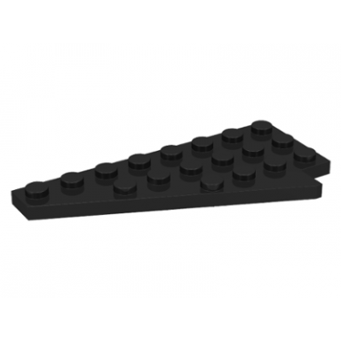 black wedge plate 8 x 4 wing left