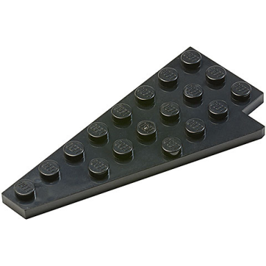wedge plate 8 x 4 wing left without underside stud notch