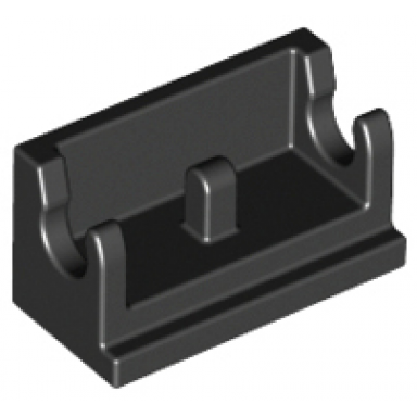 black hinge brick 1 x 2 base