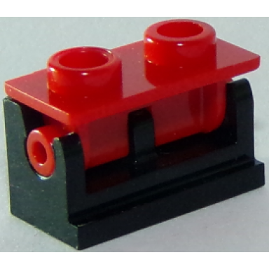 hinge brick 1 x 2 with red top plate 3937 3938