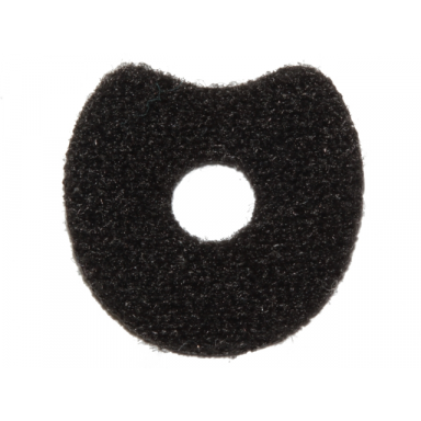 black minifigure neck collar cloth fur effect