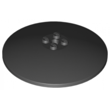 black dish 8 x 8 inverted radar - solid studs