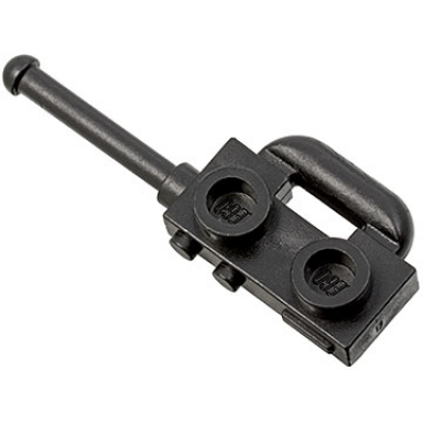 black minifigure utensil radio with extended handle