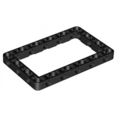 black technic liftarm modified frame thick 7 x 11 open center