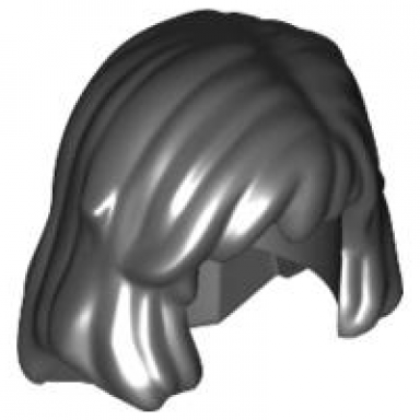 black minifigure hair female mid-length