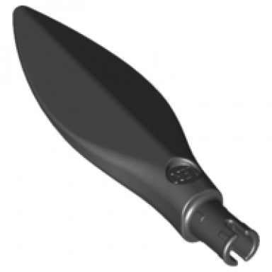 black dinosaur flipper with pin