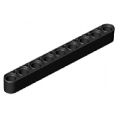 black technic liftarm thick 1 x 9